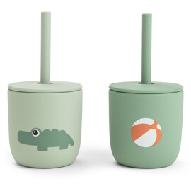 Done by Deer Silicone Straw Cup 2-p Playground