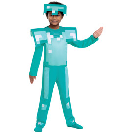 Disguise Minecraft Costume Diamond Armour S