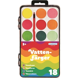 Vannfarger 18 st