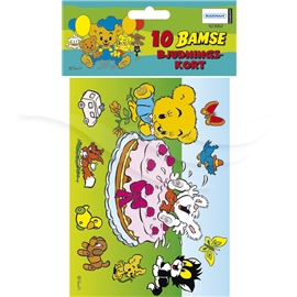 Innbydelsekort Bamse Kake, 10 st