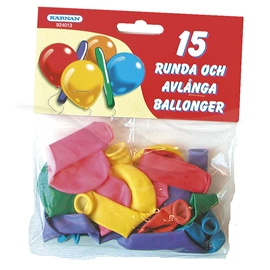 Runde og Avlange Ballonger