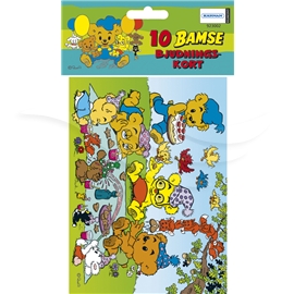 Innbydelsekort Bamse Piknik, 10 st