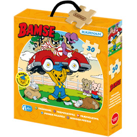 Egmont Kärnan Träpussel 30 bitar Bamse Skurkar