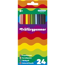Trefargepenner, 24 st