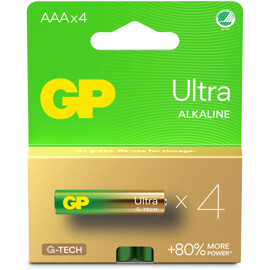 GP Batteries Ultra Alkaline AAA 4-pack