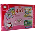 Hello Kitty Puslespill + Spill 4 i 1