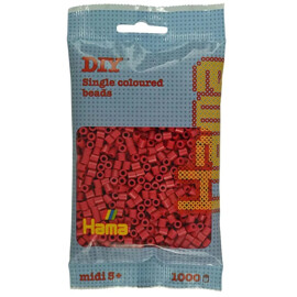 Hama Pärlor 1000 st Cherry Red