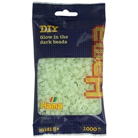 Hama Pärlor 1000 st 1 set Självlysande