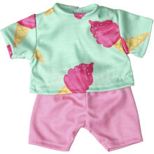 Lillan & Friends -shortsit ja t-paita (36-40 cm)