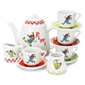 Pippi Kaffeservise porselen, 12 deler