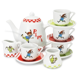Pippi Kaffeservise porselen, 12 deler