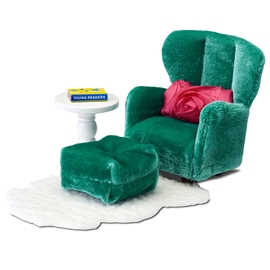 Lundby Småland lenestol med fotpuff