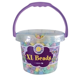 XL Beads - Perler i bøtte 950 st - Pastell