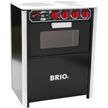 BRIO Svart Komfyr