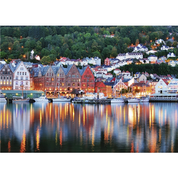 Puslespill Bergen - Norge 1000 biter (Bilde 2 av 2)