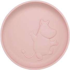 R&auml;tt Start Mumin Silikon Tallrik med Sugkopp Rosehip Pink