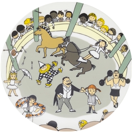 R&auml;tt Start Pippi Cirkus Flat Tallrik Multi