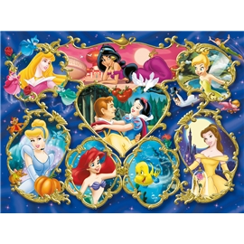 Puslespill 300 Biter Disneyprinsesser