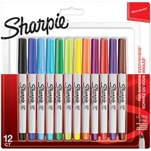 Sharpie Ultra Fine Marker penn 0,5 mm 12-p