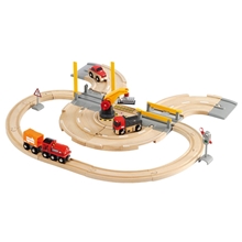 BRIO 33208 Bil- og Togsett Med Kran