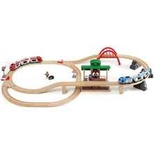 BRIO 33512 Persontog Jernbanekryss Sett