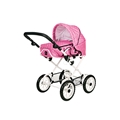 BRIO Dukkevogn Combi Rosa