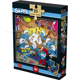 Trepuslespill Smurfene Party 25 biter