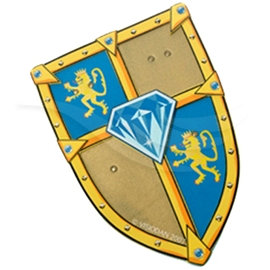 Maskerade - Skjold Blue Diamond
