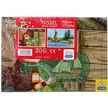 Pettersen & Findus Puslespill 20 biter 2 pk Fiske