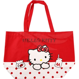 Hello Kitty Prikkete Shoppingveske