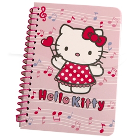 Hello Kitty Music Mini Spiralhefte