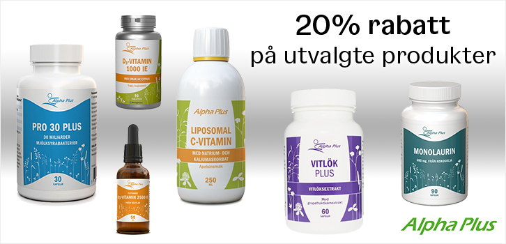 Alpha Plus - 20% rabatt!