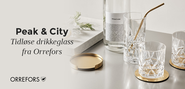 Kampanje på Peak & City fra Orrefors!
