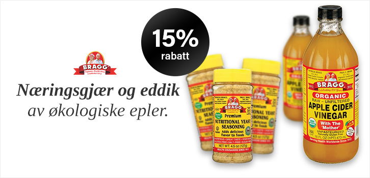 BRAGG - eddik av økologiske epler!