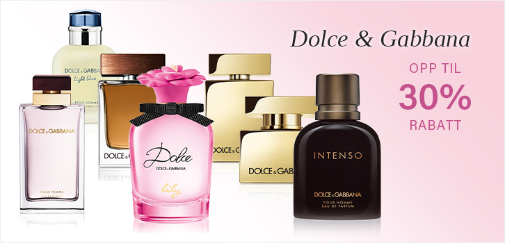 Dolce&Gabbana - opp til 30% rabatt