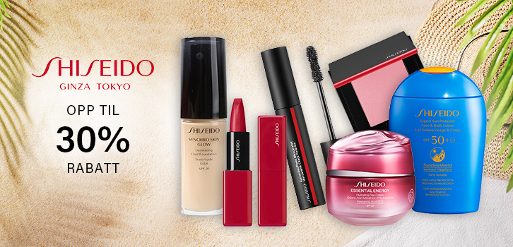 Shiseido - opp til 20% rabatt