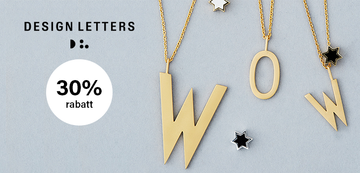 Design Letters Smykker - 30% rabatt