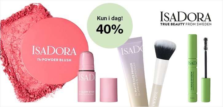 IsaDora sminke 40% rabatt!! Kun i dag!