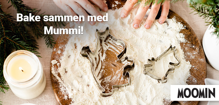 La barna oppleve gleden ved å bake sammen med Mummitrollet!