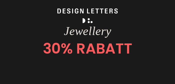 Design Letters Smykker - 30% rabatt