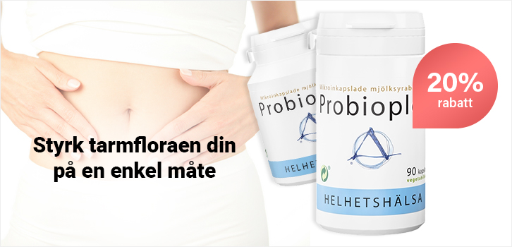 Levende melkesyrebakterier fra fem ulike stammer.