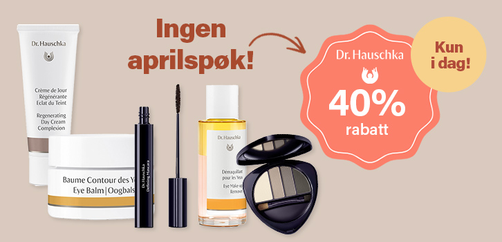 Ingen aprilspøk! Dr. Hauschka 40% rabatt!! Kun i dag!