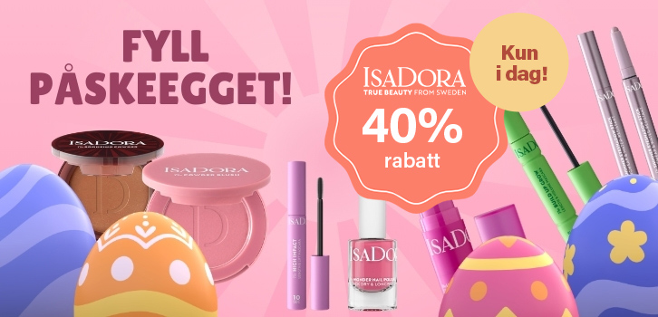 Fyll påskeegget! IsaDora sminke 40% rabatt!! Kun i dag!