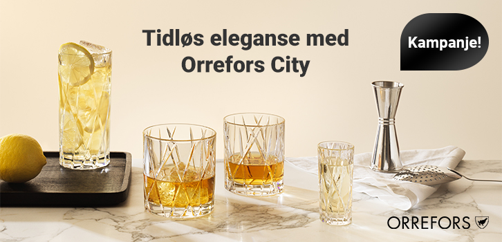 Kampanje på City-serien fra Orrefors!