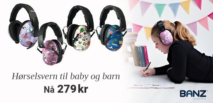 Hørselsvern som effektivt beskytter mot høyfrekvente lyder og støy.