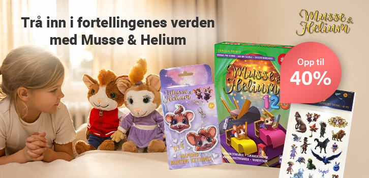 Skap egne eventyr med Musse & Helium
