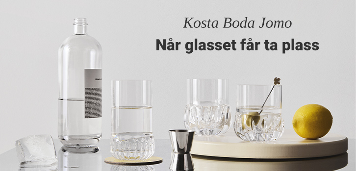 Kampanje på Kosta Boda Jomo glass!