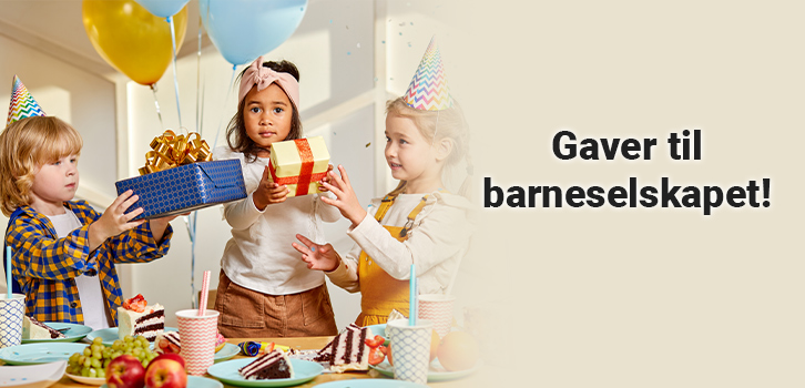 Små gaver til barneselskapet.
