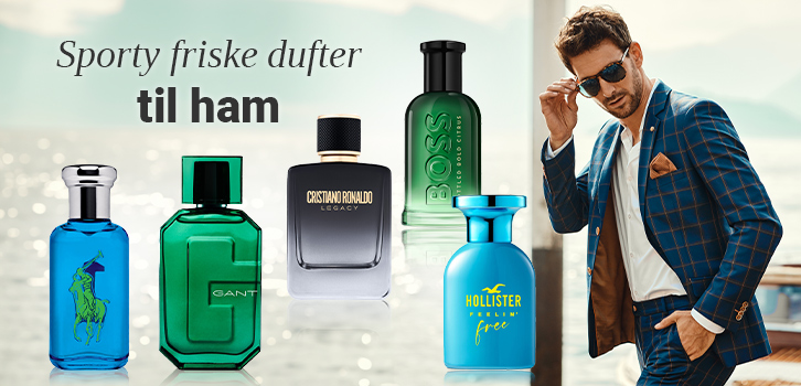 Sporty friske dufter til ham