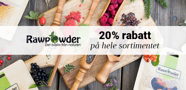 Rawpowder - 20% rabatt!